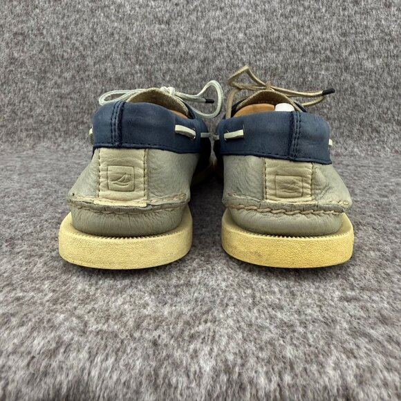 ✅Mens 12M Sperry Top-Sider Boat Shoes Navy & Beige Leather Casual Deck Loafers - Picture 11 of 11